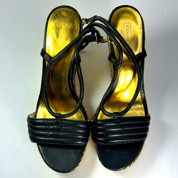 Coach Blanchard Strappy Wedges - Picture 2 of 9